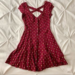 Red Patterned Spring/Summer Dress